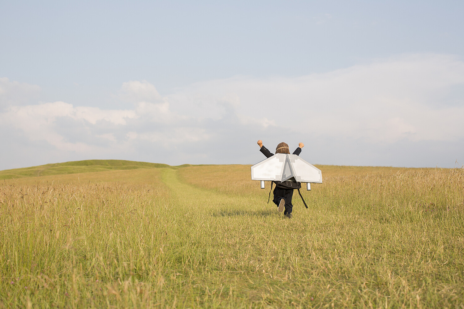 Young Business Boy in Jetpack