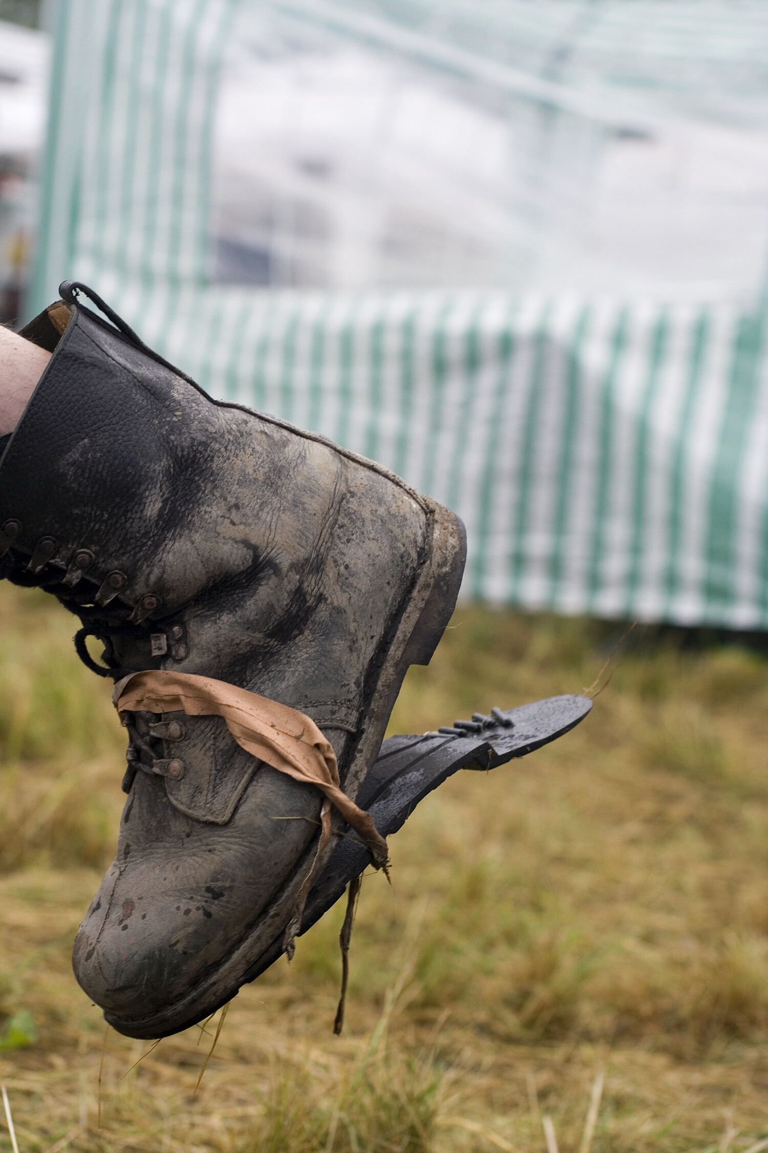 broken boot sole